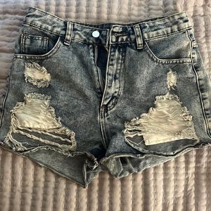 Worn. But in great shape! Very cute jean shorts from shein!